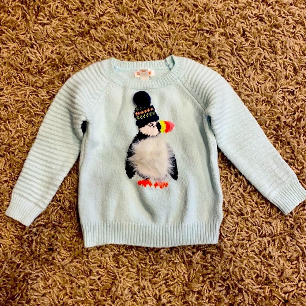 Cat & Jack penguin sweater 2T girls